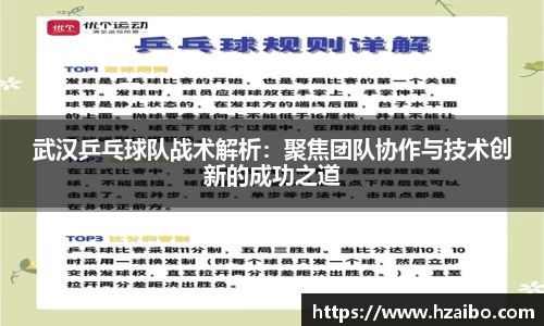 武汉乒乓球队战术解析：聚焦团队协作与技术创新的成功之道